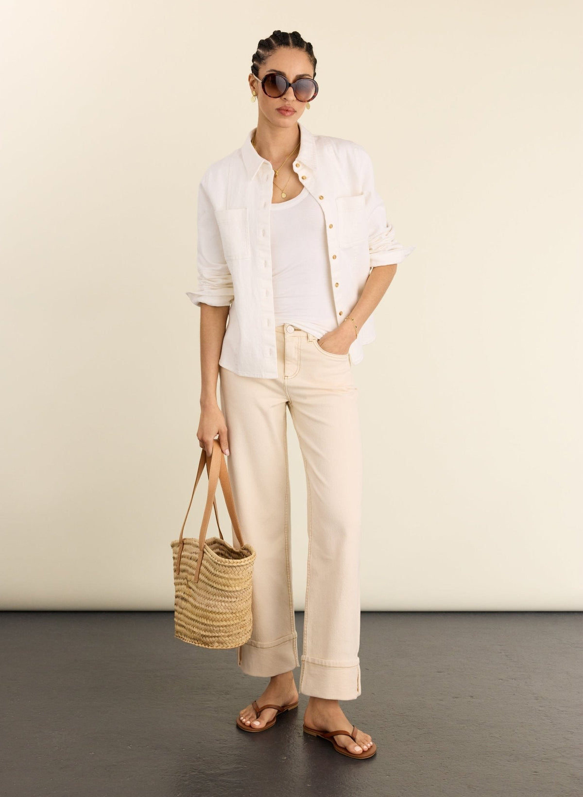 Helen Organic Cotton Stretch Turn Up Jeans
