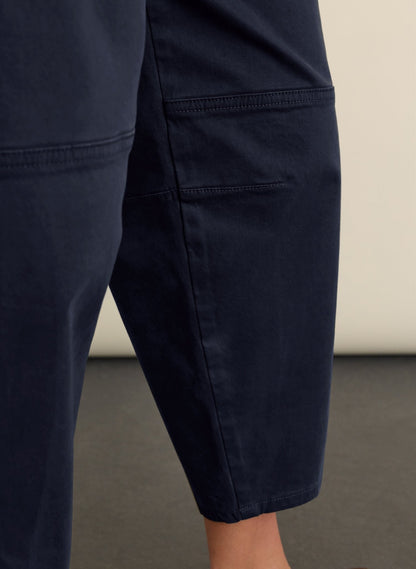 Amelia Organic Cotton Barrel Leg Cargo Trousers
