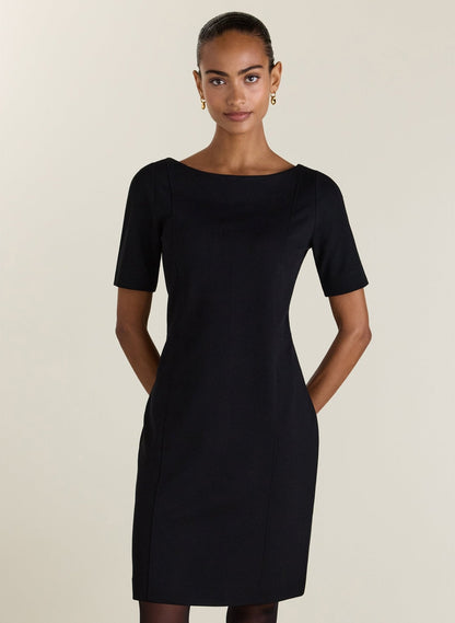 April Ponte Knee Length Dress