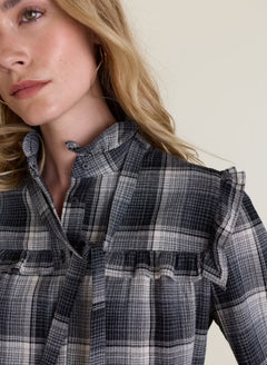 Cara Check Blouse