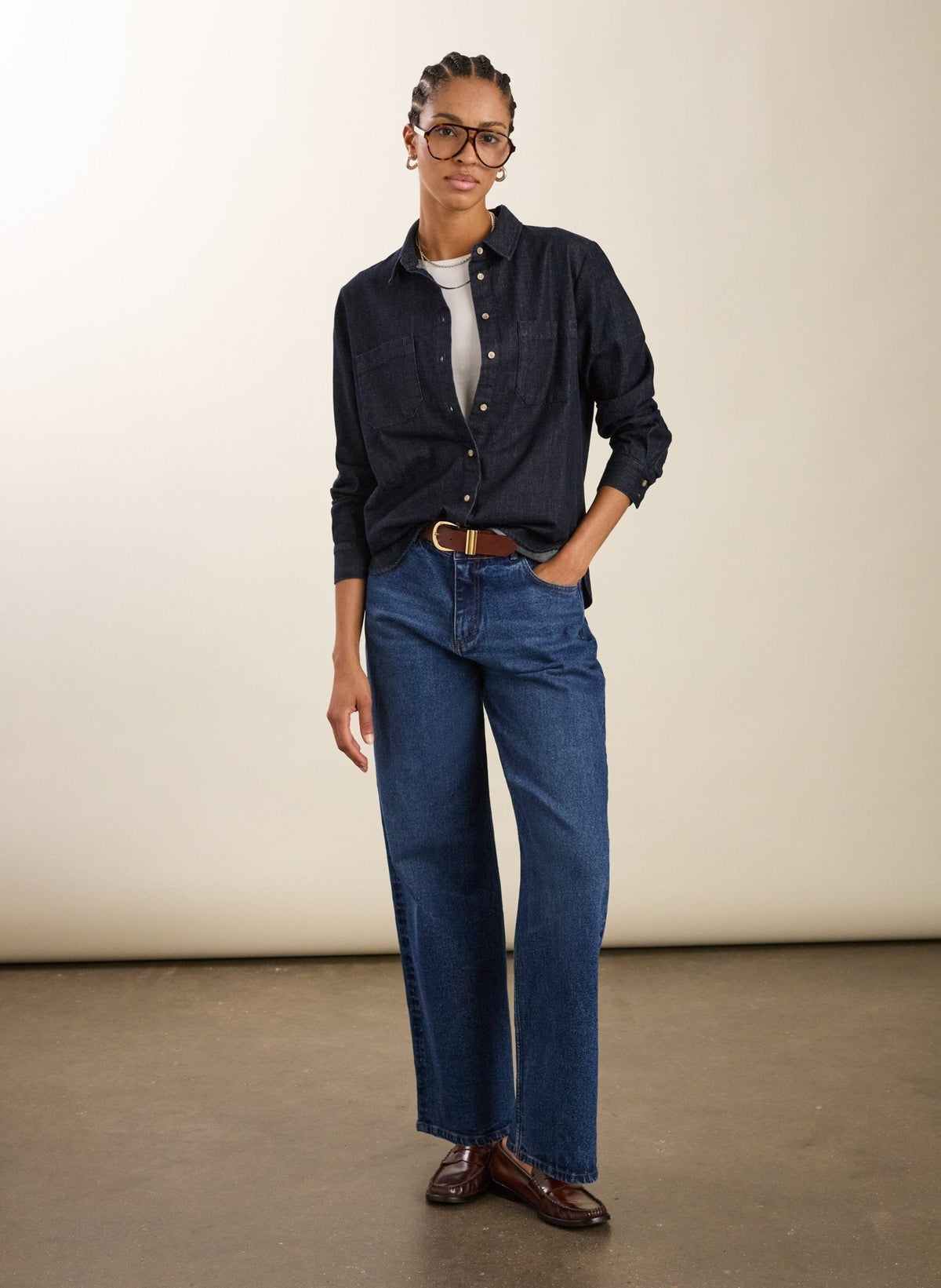 Hattie Organic Denim Shirt