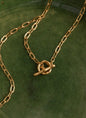 Pippa Hammered T Bar Necklace