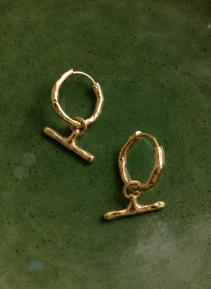 Pippa T Bar Small Hoop Earrings